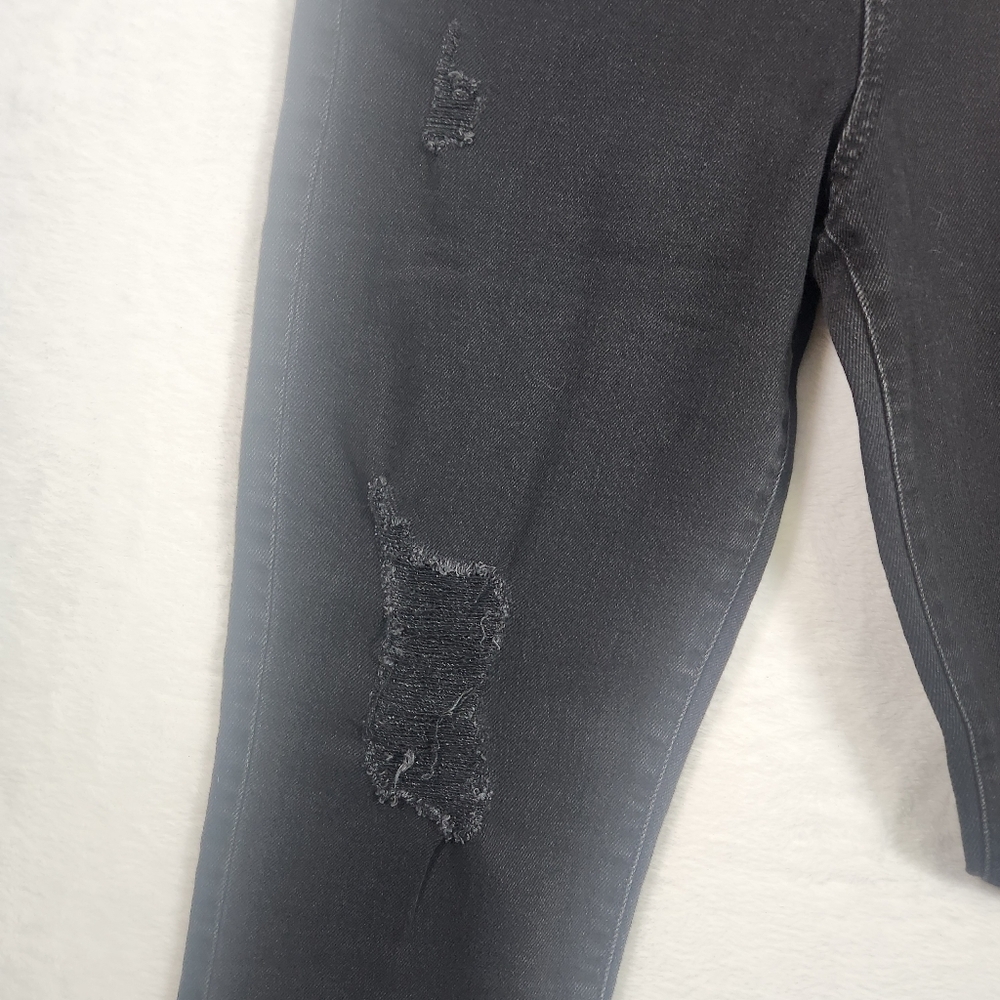SO distressed denim black mom jeans straight jean - Picture 3 of 8